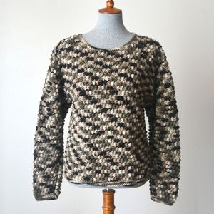 Vintage Handmade Popcorn Bobble Sweater Size Small